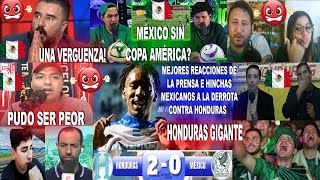 PRENSA E HINCHAS MEXICANOS REACCIONAN AL HONDURAS 20 MÉXICO  FUERA DE LA COPA AMÉRICA [upl. by Bohon605]