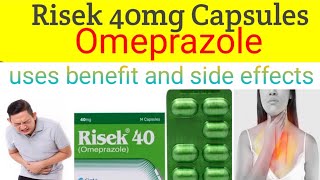 Omeprazole Capsule 20 mg 40 mg  review Risek 40 mg Capsule  Uses Side Effects Dose hindiurdu [upl. by Arabrab]