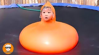 Hilarious Baby Playing With Water Balloons  Just Funniest [upl. by Ahsille]