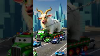 Evolution of Goat amp Big Goat Transporting in Truck  14 Cats amp Cute Goat Shorts 🐐🐱🚛 [upl. by Warenne]