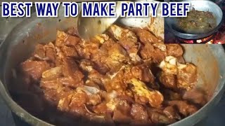 How To Make Party Beef Best Way To Make Party Beef Beef Recipe Best Nigeria Beef Party Style [upl. by Ennayd]