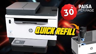 HP LaserJet Tank MFP 2606sdw  15 seconds reload 30 paise per page best for printing shops [upl. by Greenland]