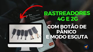 MELHORES RASTREADORES COM MODO ESCUTA E BOTÃƒO DE PÃ‚NICO 4G  2G [upl. by Ttelrats]