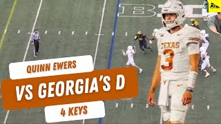 Texas Football vs Georgia Keys For Quinn Ewers Film Breakdown amp Preview [upl. by Tertius]