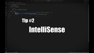 Tip 2  IntelliSense [upl. by Nolak]