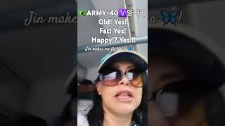 ARMY40🇧🇷 woke up HAPPY cause Ill Be There was there army40 Jin illbetherejin happy [upl. by Anitreb]