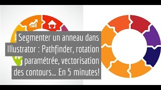 Segmenter un anneau dans Illustrator [upl. by Samot]