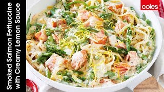 Smoked Salmon Fettuccine with Creamy Lemon Sauce [upl. by Thomasin]