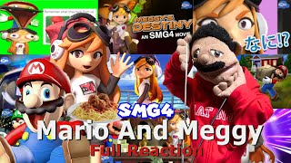 SMG4 Mario And Meggy Videos Full Reaction [upl. by Yreffej]