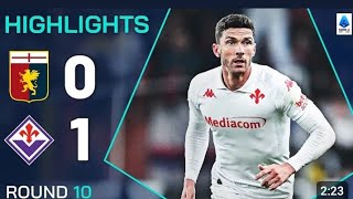 Ginoa vs Fiorentina 01 All goals amp Matchhighlights FULL HD 2024 [upl. by Gilbertina]