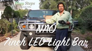 How To Install LED Light Bar on HUMMER H2  HUMMER H2 Offroad Driving LED Lights [upl. by Burgess672]