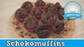 Schokomuffins Rezept zum schnell selber backen 🍫 [upl. by Siegler]