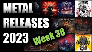 New Metal amp Hard Rock releases 2023 – Week 38 18th  24th September 2023 [upl. by Hairas]