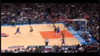 Carmelo Anthony Makes NYC Debut KnicksBucks Clips [upl. by Enialahs]