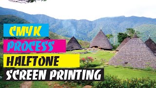 How to Simple cmyk photoshop Process halftone for screen printing [upl. by Aubyn507]