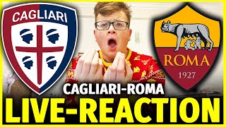 CAGLIARIROMA LIVEREACTION PRIMA DI CAMPIONATO  Sickwolf [upl. by Arahk78]