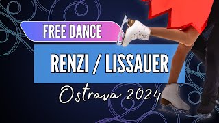 Emily RENZI  William LISSAUER USA  Junior Ice Dance Free Dance  Ostrava 2024 [upl. by Ress]