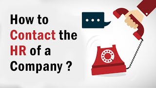 How to contact the HR of a company  Way to Reach Company HR [upl. by Etep]