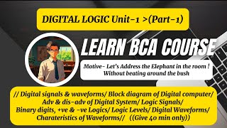 BCA First SemesterDIGITAL LOGIC Unit One1 ko Part1 in Nepali language🇳🇵BCA [upl. by Eilyah]