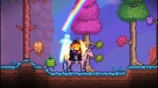 TERRARIA RAINBOWS AND UNICORNS Achievement [upl. by Fi]