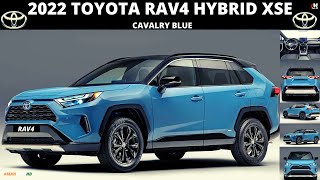 2022 Toyota RAV4 Hybrid  XSE Cavalry Blue  Features amp Specs [upl. by Janerich]