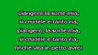 quotPiangerò la sorte miaquot by G F Händel Karaoke Accompaniment [upl. by Henarat295]