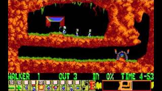 Lemmings PC  Level 15 Tricky Ozone friendly Lemmings [upl. by Teague173]