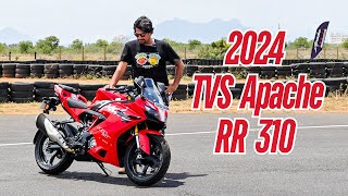 2024 TVS Apache RR 310  First Ride Review [upl. by Redep]