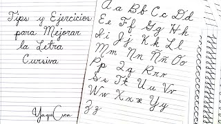 Ejercicios para mejorar la LETRA CURSIVA o Letra de Carta 📝  Aprende a mejorar tu letra [upl. by Ahsercal]