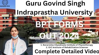 IPU BPT Forms out 2024  CUET for BPT poornimasharma bptinipu bptindelhi bptcoursedetails [upl. by Naashom]