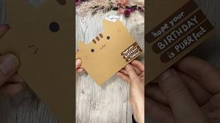 🐈 Süße DIY Geburtstagskarte🐈 basteln kidscrafts cardmaking [upl. by Gillie]