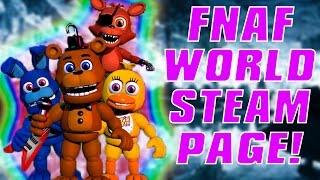 FNaF World OFFICIAL Release Date amp Steam Page [upl. by Gianni]