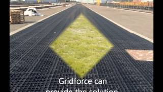 Gridforce ground reinforcement plastic permeable paving [upl. by Ariik]