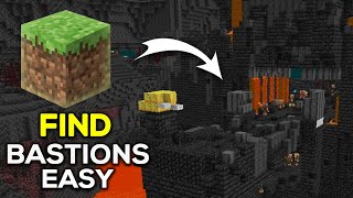 How To EASILY Find Bastions In Minecraft  Easy Guide [upl. by Eiro]