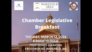 Wakefield Area Chamber Legislative Breakfast  March 12th 2024 [upl. by Aihsak]