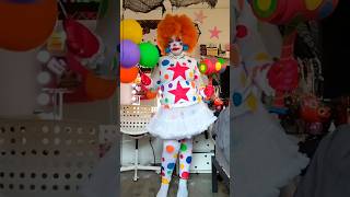 JUST CLOWNING AROUND 🤡🍿 clown halloween halloweencostume fyp cosplay cosplay viral [upl. by Aekahs]