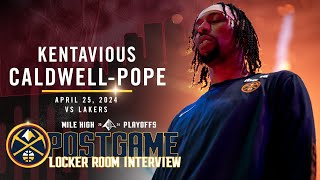 Kentavious CaldwellPope Postgame Three Locker Room Interview vs Lakers 🎙 [upl. by Rosanna]