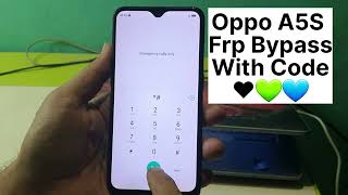 Oppo A5s Frp Bypass With Code  After Reset Gmail Bypass [upl. by Darlene769]