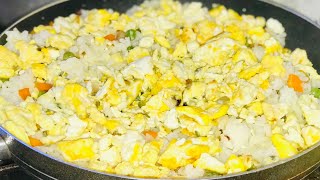 WALI WA MAYAI🍳Egg Rice 2019 [upl. by Sokin]