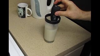 Skum Handheld Lightweight Battery Operated Electric Milk Frother Review [upl. by Quackenbush]