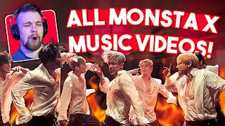 REACTING to ALL MONSTA X 몬스타엑스 MVs in RELEASE ORDER  MONSTA X DEEP DIVE [upl. by Analeh]