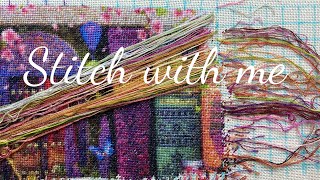 Flosstube 265 Stitch with me HAED A stitching shelf Max colors page3 십자수 [upl. by Aihsekat542]