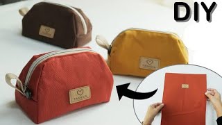 You will be amazed How easy is this cute zipper pouch to make [upl. by Euqinoj688]