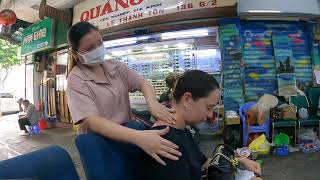 Masaje de cuello exprés en Vietnam 💆🏻‍♀️ Descontracturante [upl. by Fielding]