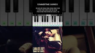 Summertime Sadness  Lana Del Rey  Perfect Piano Version With Notes [upl. by Suravart]