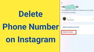 how to delete phone number on Instagram  how to delete Mobile number on Instagram instagram [upl. by Ko]