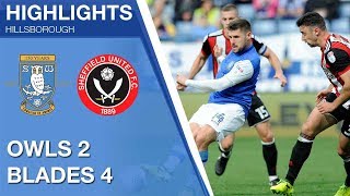 Sheffield Wednesday 2 Sheffield United 4  Extended highlights  201718 [upl. by Lawtun]