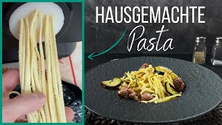 Pastamaker Rezept Fettuccine mit Salsiccia Philips Avance HR233215 [upl. by Siroled]