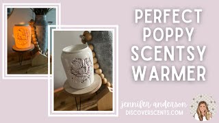 NEW Scentsy Warmer  Perfect Poppy Spring 22 [upl. by Ytsrik877]