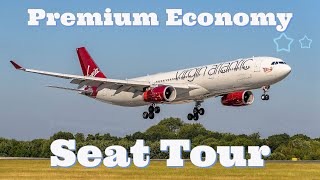 Virgin Atlantic Premium Economy Seat Tour [upl. by Neelie215]